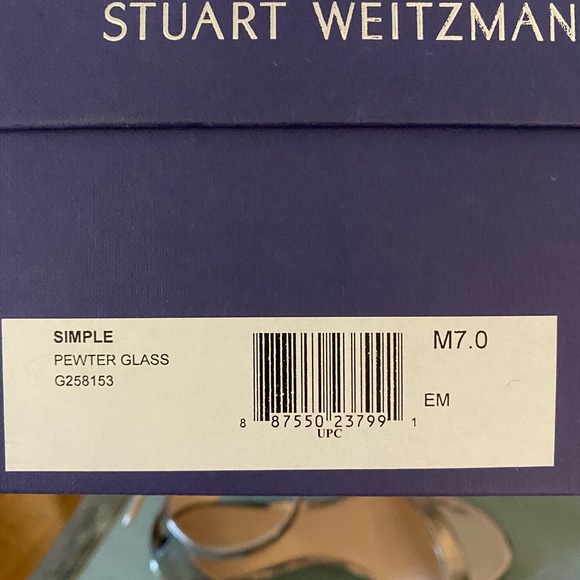 Stuart Weitzman pewter glass block heel - Picture 5 of 5
